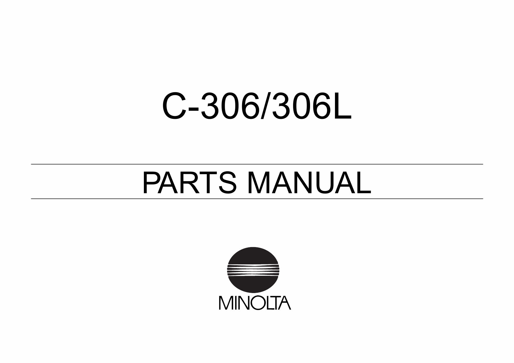 Konica-Minolta Options C-306 306L Parts Manual-1